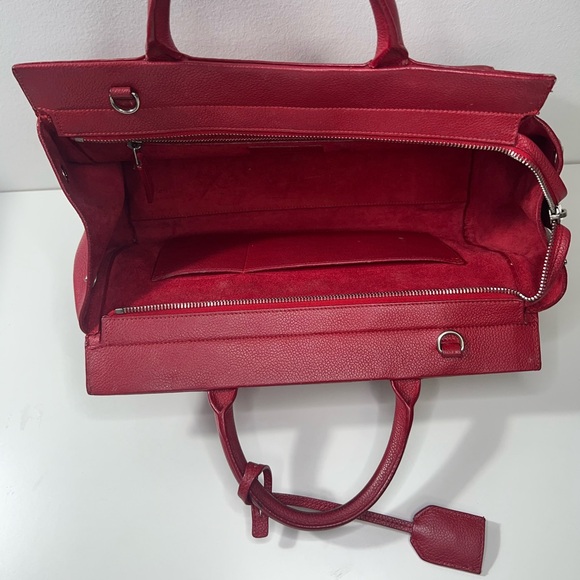 Saint Laurent YSL Small Cabas Rive Gauche 2Way Top Handle Tote Bag Purse - Picture 16 of 17